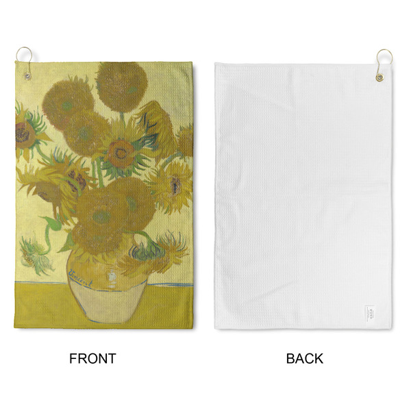 Sunflowers (Van Gogh 1888) Waffle Weave Golf Towel - Approval