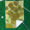 Sunflowers (Van Gogh 1888) Waffle Weave Golf Towel - In Context