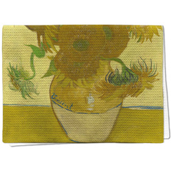 Sunflowers (Van Gogh 1888) Kitchen Towel - Waffle Weave - Full Color Print