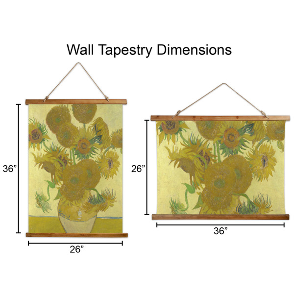 Sunflowers (Van Gogh 1888) Wall Hanging Tapestries - Parent/Sizing