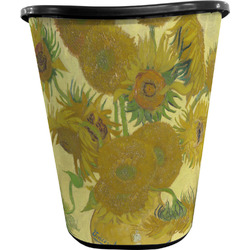 Sunflowers (Van Gogh 1888) Waste Basket - Single Sided (Black)