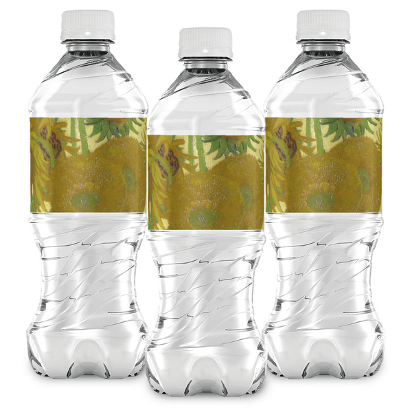 Sunflowers (Van Gogh 1888) Water Bottle Labels - Front View
