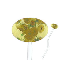 Sunflowers (Van Gogh 1888) Oval Plastic Stir Sticks