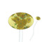 Sunflowers (Van Gogh 1888) White Plastic 7" Stir Stick - Oval - Closeup