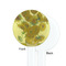 Sunflowers (Van Gogh 1888) White Plastic 7" Stir Stick - Single Sided - Round - Front & Back