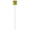 Sunflowers (Van Gogh 1888) White Plastic Stir Stick - Double Sided - Square - Single Stick