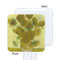 Sunflowers (Van Gogh 1888) White Plastic Stir Stick - Single Sided - Square - Front & Back