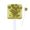 Sunflowers (Van Gogh 1888) White Plastic Stir Stick - Square - Closeup