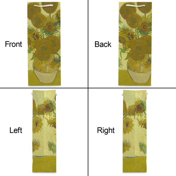 Sunflowers (Van Gogh 1888) Wine Gift Bag - Gloss - Approval