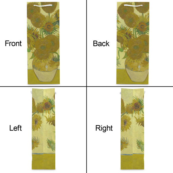 Sunflowers (Van Gogh 1888) Wine Gift Bag - Matte - Approval