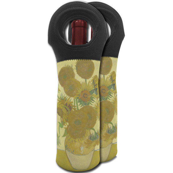 Sunflowers (Van Gogh 1888) Wine Tote Bag - Two Bags