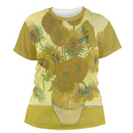 Sunflowers (Van Gogh 1888) Women's Crew T-Shirt - X Large
