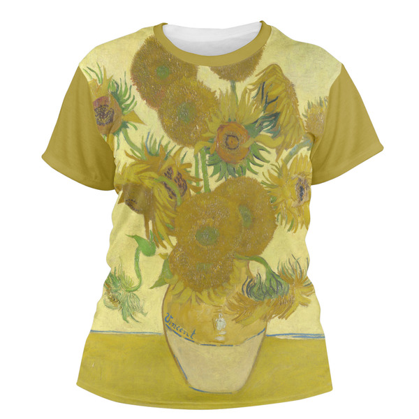 Custom Sunflowers (Van Gogh 1888) Women's Crew T-Shirt