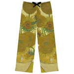 Sunflowers (Van Gogh 1888) Womens Pajama Pants - 2XL