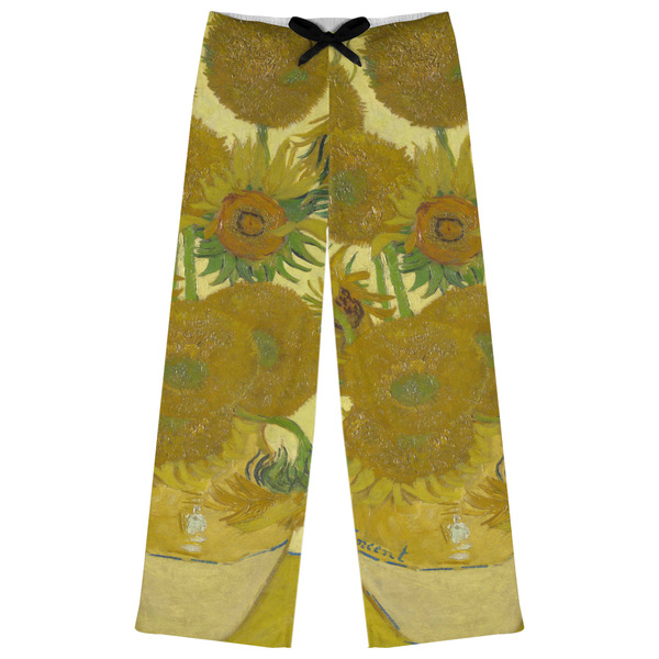 Custom Sunflowers (Van Gogh 1888) Womens Pajama Pants
