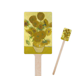 Sunflowers (Van Gogh 1888) 6.25" Rectangle Wooden Stir Sticks - Double Sided