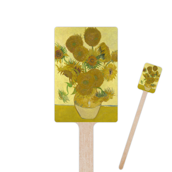 Custom Sunflowers (Van Gogh 1888) Rectangle Wooden Stir Sticks