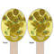 Sunflowers (Van Gogh 1888) Wooden Food Pick - Oval - Double Sided - Front & Back