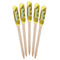Sunflowers (Van Gogh 1888) Wooden Food Pick - Paddle - Fan View