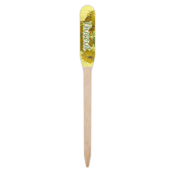 Sunflowers (Van Gogh 1888) Wooden Food Pick - Paddle - Single Pick