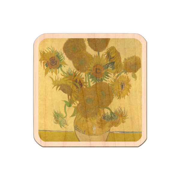 Custom Sunflowers (Van Gogh 1888) Genuine Maple or Cherry Wood Sticker