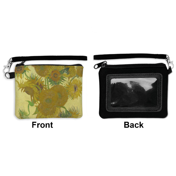 Sunflowers (Van Gogh 1888) Wristlet ID Cases - Front & Back