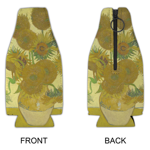 Sunflowers (Van Gogh 1888) Zipper Bottle Cooler - APPROVAL
