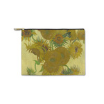 Sunflowers (Van Gogh 1888) Zipper Pouch - Small - 8.5"x6"