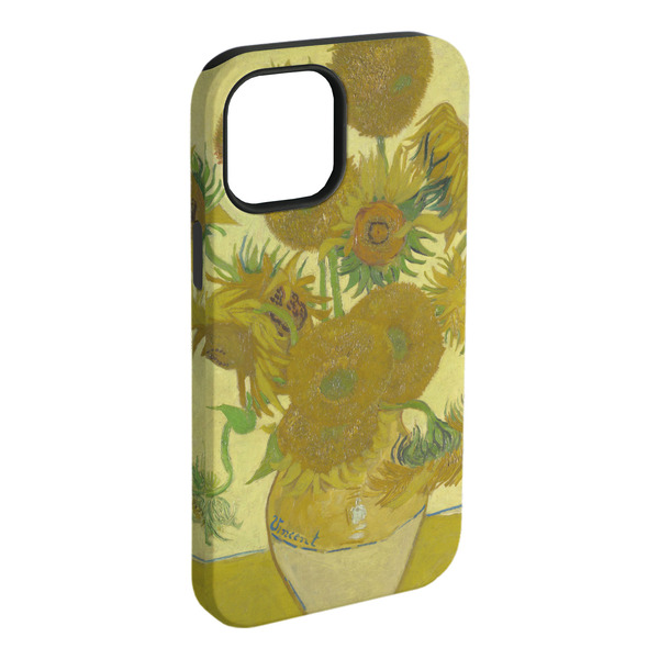 Custom Sunflowers (Van Gogh 1888) iPhone Case - Rubber Lined - iPhone 15 Plus