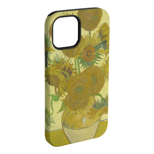 Custom Sunflowers (Van Gogh 1888) iPhone Case - Rubber Lined - iPhone 15 Pro Max