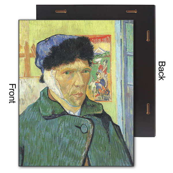 Van Gogh's Self Portrait with Bandaged Ear 11x14 Wood Print - Front & Back View