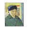 Van Gogh's Self Portrait with Bandaged Ear 11x14 Wood Print - Front View