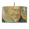 Van Gogh's Self Portrait with Bandaged Ear 12" Drum Pendant Lamp - Fabric