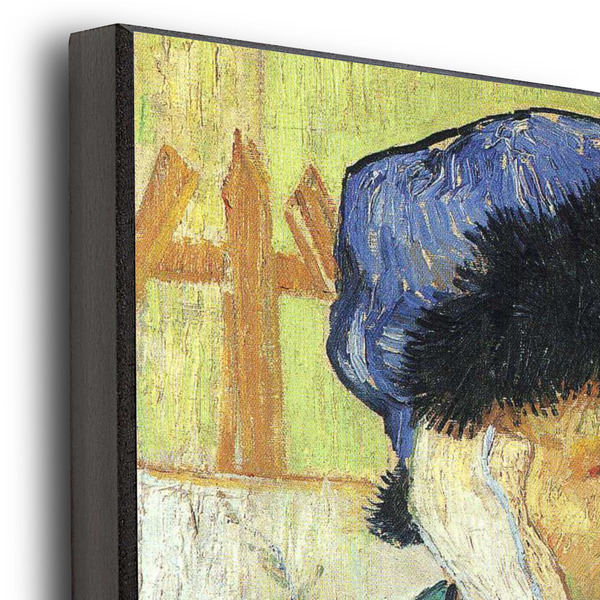 Van Gogh's Self Portrait with Bandaged Ear 12x12 Wood Print - Closeup