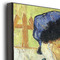 Van Gogh's Self Portrait with Bandaged Ear 12x12 Wood Print - Closeup