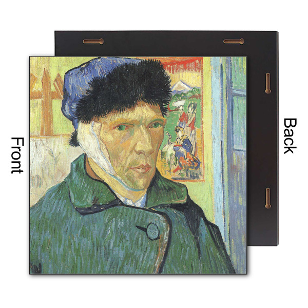 Van Gogh's Self Portrait with Bandaged Ear 12x12 Wood Print - Front & Back View