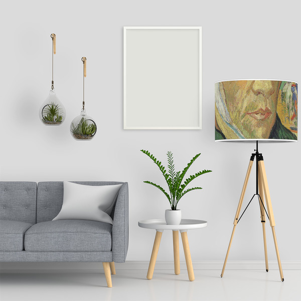 Van Gogh's Self Portrait with Bandaged Ear 16" Drum Lampshade - LIFESTYLE