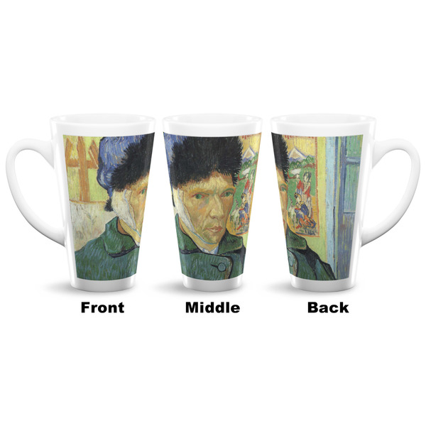 Van Gogh's Self Portrait with Bandaged Ear 16 Oz Latte Mug - Approval