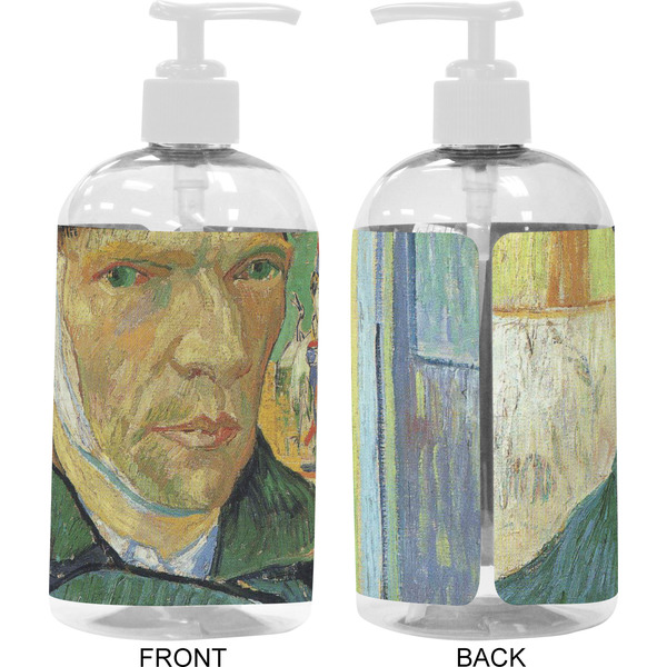 Van Gogh's Self Portrait with Bandaged Ear 16 oz Plastic Liquid Dispenser - Approval - White