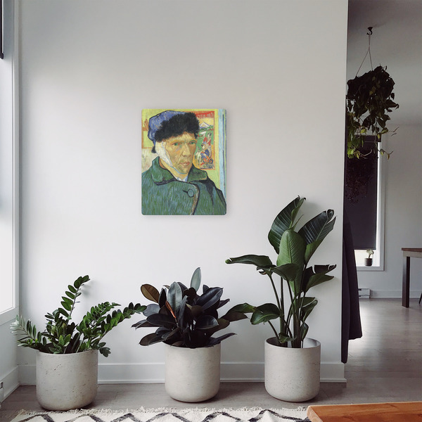 Van Gogh's Self Portrait with Bandaged Ear 16x20 - Canvas Print - In Context