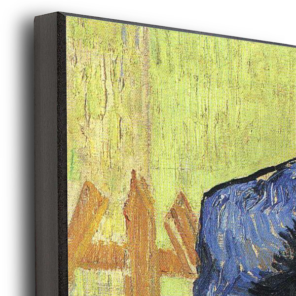 Van Gogh's Self Portrait with Bandaged Ear 16x20 Wood Print - Closeup