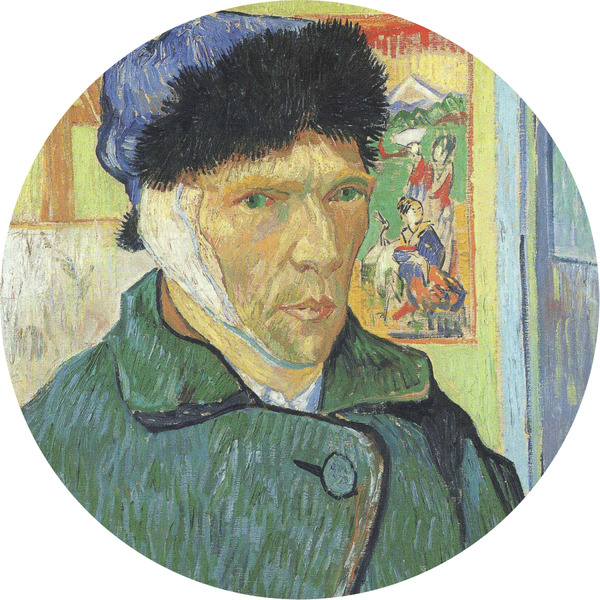 Custom Van Gogh's Self Portrait with Bandaged Ear 2" Multipurpose Round Labels