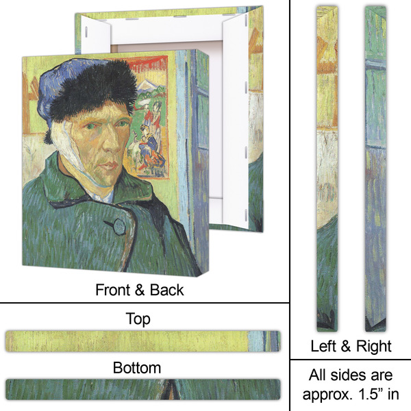 Van Gogh's Self Portrait with Bandaged Ear 20x24 - Canvas Print - Approval