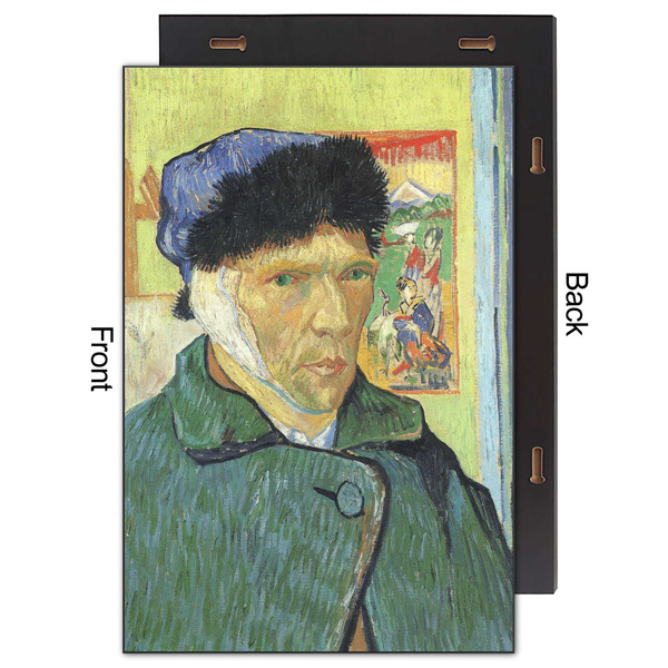 Van Gogh's Self Portrait with Bandaged Ear 20x30 Wood Print - Front & Back View