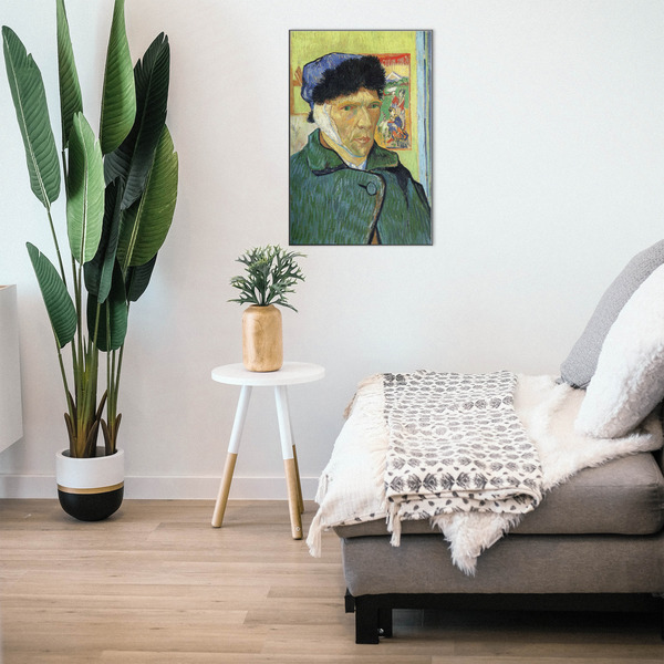 Van Gogh's Self Portrait with Bandaged Ear 20x30 Wood Print - In Context