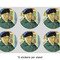 Van Gogh's Self Portrait with Bandaged Ear 3" Multipurpose Round Labels - Sheet