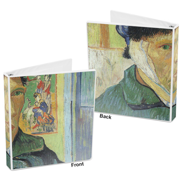 Van Gogh's Self Portrait with Bandaged Ear 3-Ring Binder - 1" - Front and Back