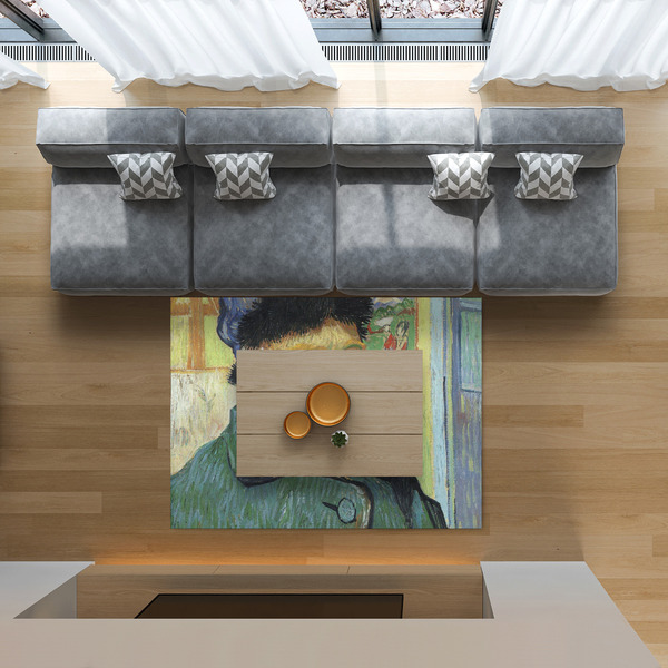 Van Gogh's Self Portrait with Bandaged Ear 5'x7' Indoor Area Rugs - IN CONTEXT