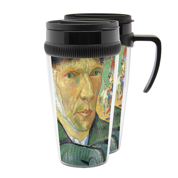 Custom Van Gogh's Self Portrait with Bandaged Ear Acrylic Travel Mug