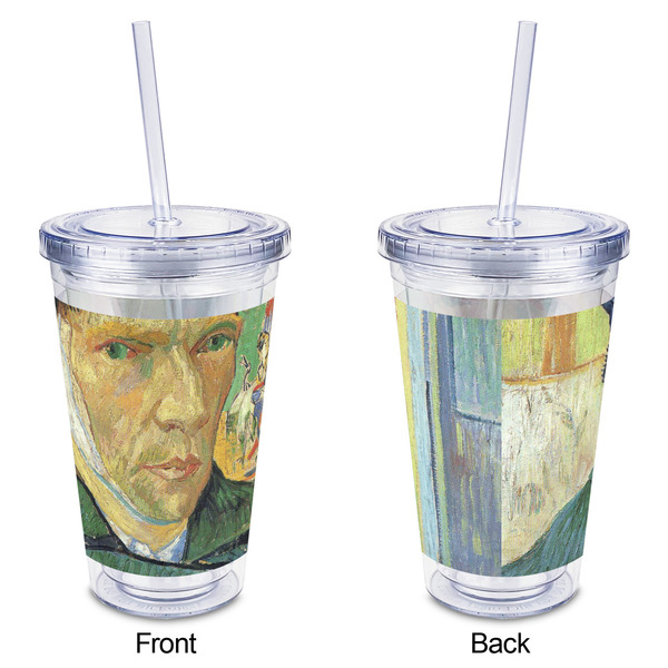 Van Gogh's Self Portrait with Bandaged Ear Acrylic Tumbler - Full Print - Approval